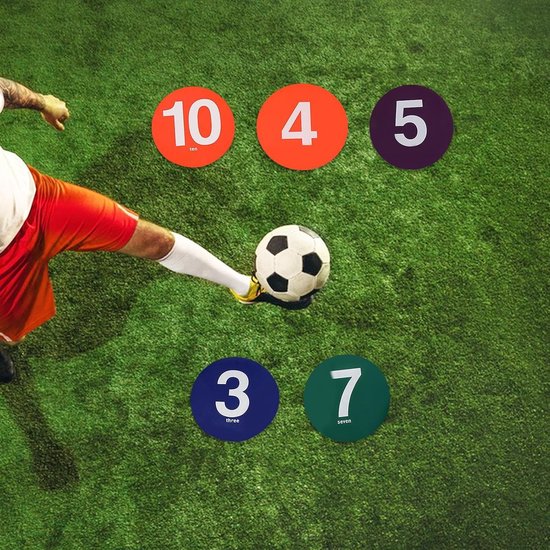 Sportoefenkegels - Trainingsschijven - Sporttraining Verbeteren - Antislip Ontwerp - 23 cm Diameter - Felgekleurd — afbeelding 3