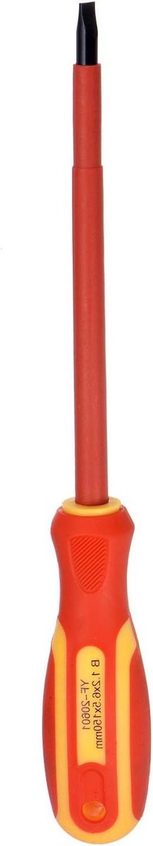 Geïsoleerde Schroevendraaier - Elektricien Schroevendraaier VDE - Veilig Klussen - 1000V Geïsoleerd - 150 mm - Geel