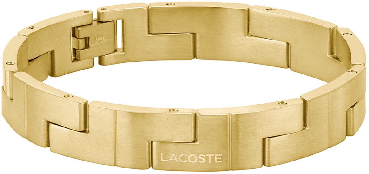 Lacoste CATENA Heren Armband - Staal Goudkleurig LCJ2040154