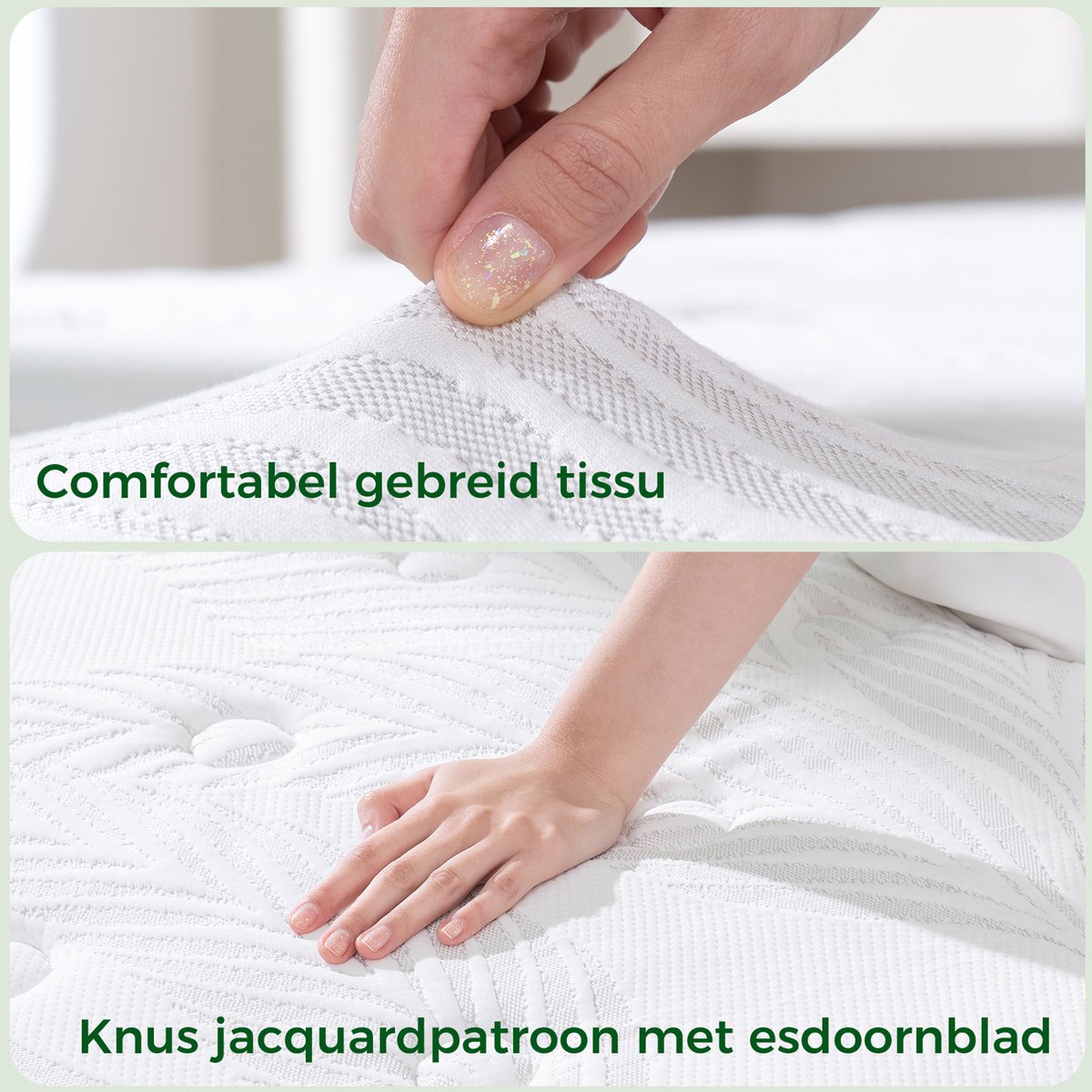 null Matras 140x200 cm – 25 cm – 7-zones Pocketveringma - afbeelding 3