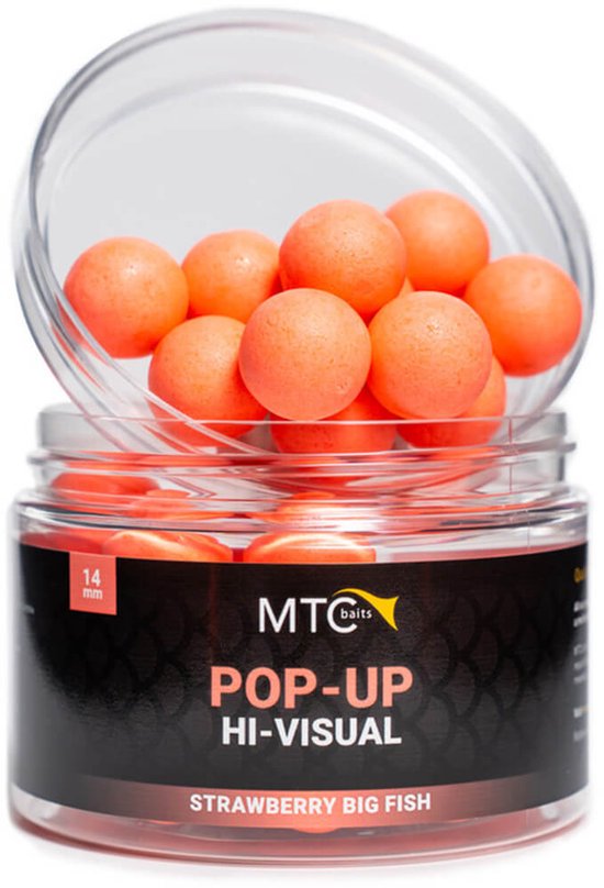 MTC Baits Pop-up Hi-visual Strawberry Big Fish van MTC Baits — afbeelding 2