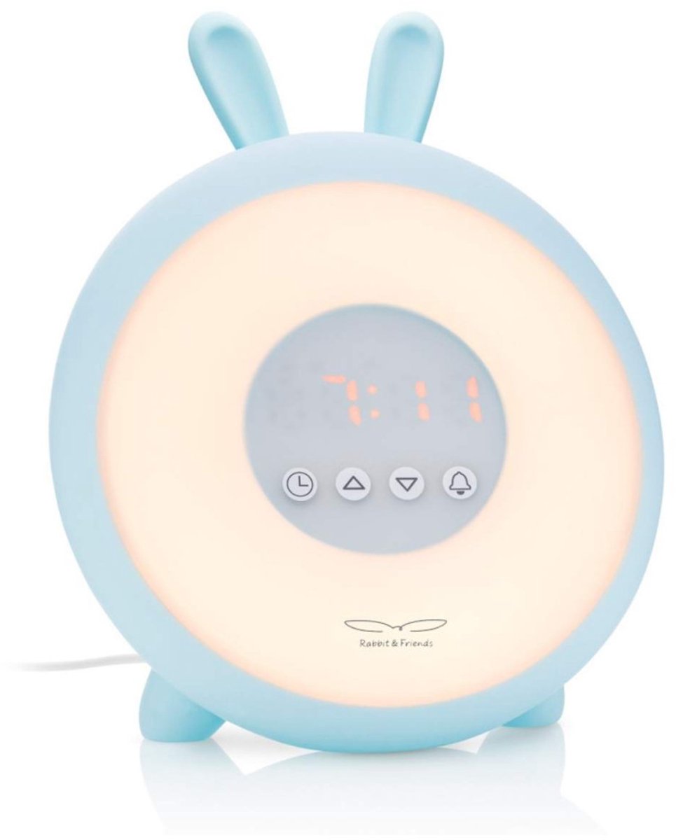 Rabbit & Friends Wake Up Light Kinderwekker – Konijn Lamp met Alarm – Nachtlamp & Slaaptrainer – Blauw