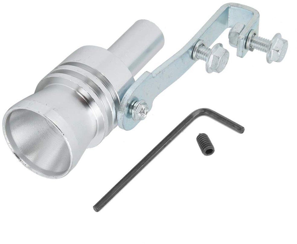MTTproducts- Fischio Uitlaatpijp Fluitje - Aluminiumlegering - Zilver - 2 m Gatdiameter - Hoogwaardige Geluidsproductie - Duurzaam en Stabiel - Uitlaatfluitje