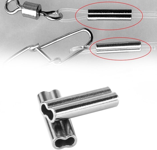 Dailygoods- Crimping Mouw 200 stuks - Dubbele Vat Mouwen - Koper Buis Connector - Corrosiebestendig - Hoogwaardig Materiaal - Professionele Keuze - Visconnector van Dailygoods — afbeelding 5