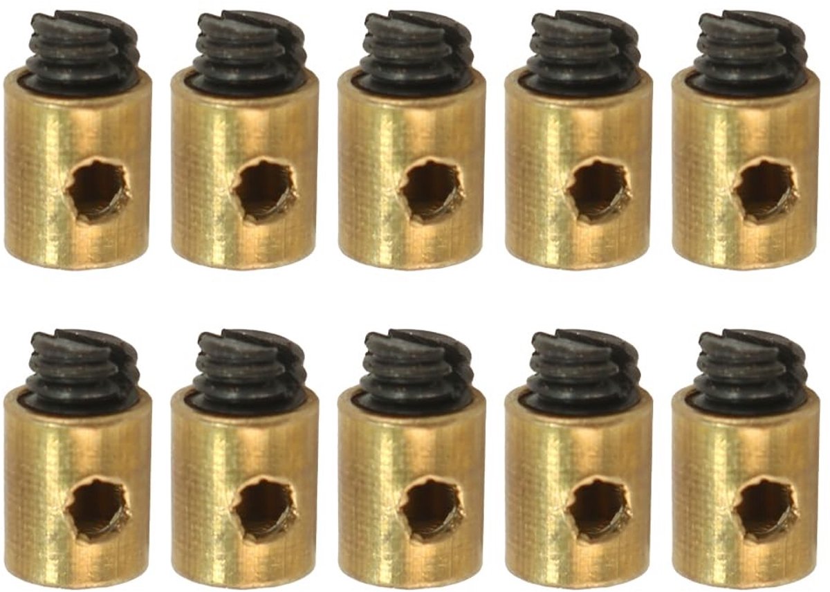 Cosensi- Remkabelschroef 10 Stuks - Kabelconnector - Waterdicht - Duurzaam - Geschikt voor Verschillende Voertuigen - 5x6 mm