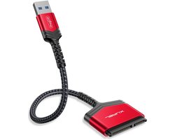 SATA naar USB 3.0 Adapter voor 2.5" Hardeschijven en SSD's, Ondersteunt UASP en Trim, Compatibel met Windows, MacOS en Linux