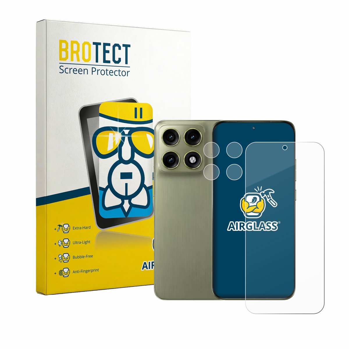 Screenprotector voor Motorola Edge 70 Pro (Voor+Camera) Beschermglas transparant
