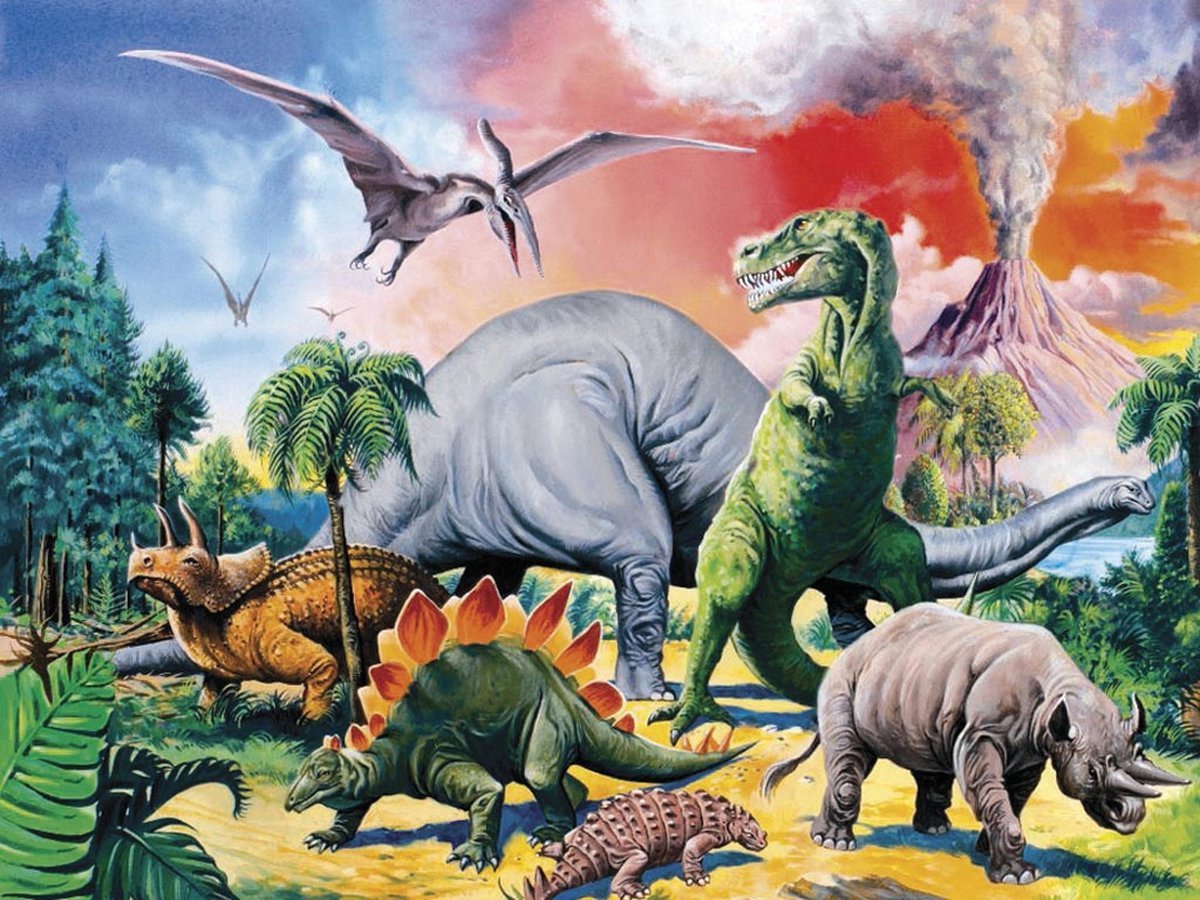 Ravensburger puzzel Tussen de dinosauriÃ«rs - Legpuzzel - 100 stukjes — afbeelding 5