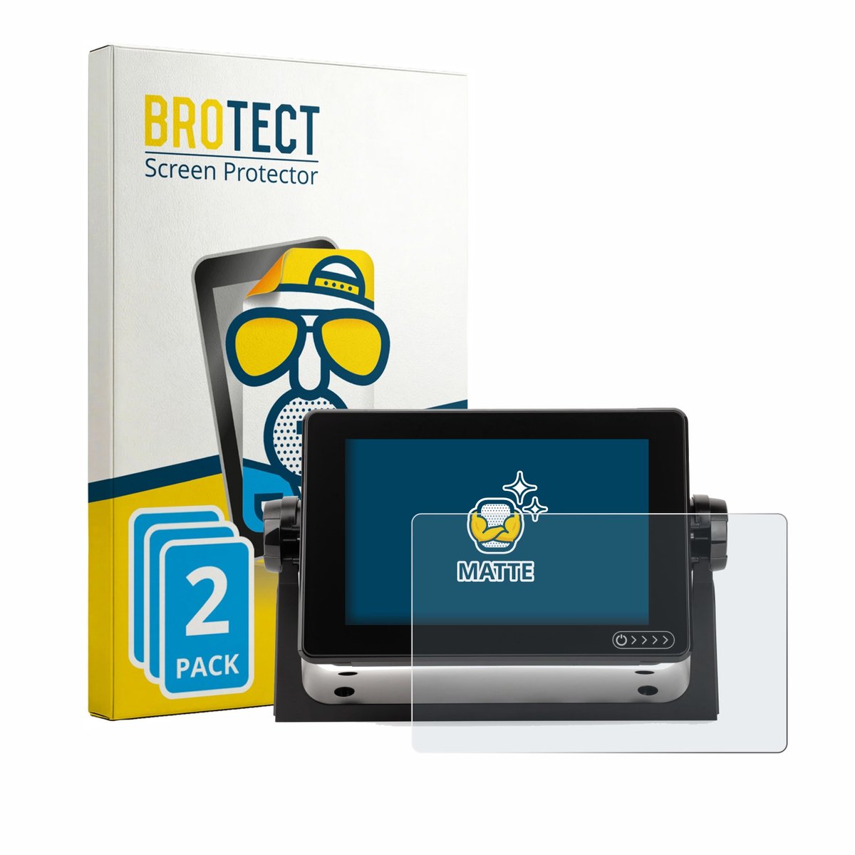 BROTECT - Screenprotector voor Raymarine Axiom+ 7 - Folie Beschermfolie matte 2 Stuks