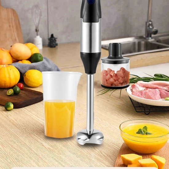 DIMICO - Staafmixer Set 4-in-1 - Staafmixers - Handblender 1000W - Met Garde en Maatbeker - 5 Snelheden - Mixen Pureren Hakken Kloppen van Merkloos — afbeelding 5