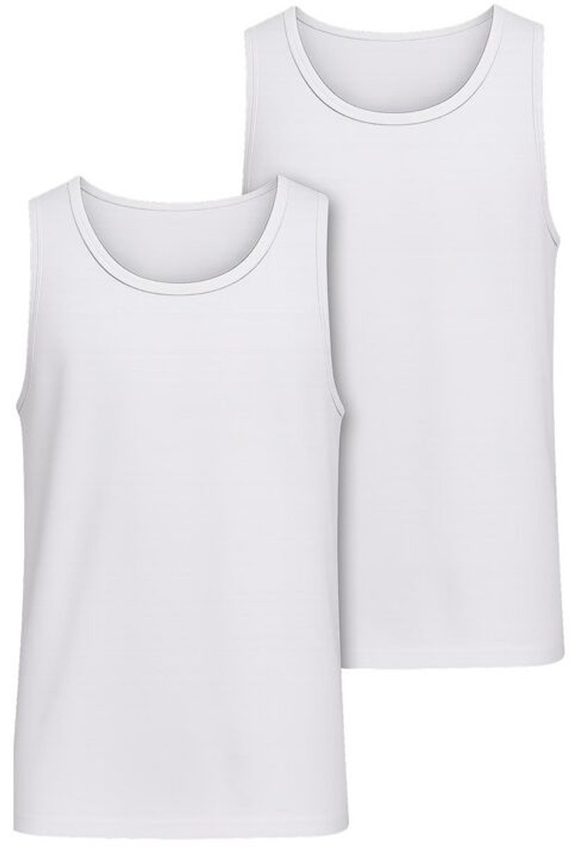 Urban Classics Jersey Vests 2-pack Heren Tanktop – XL Wit