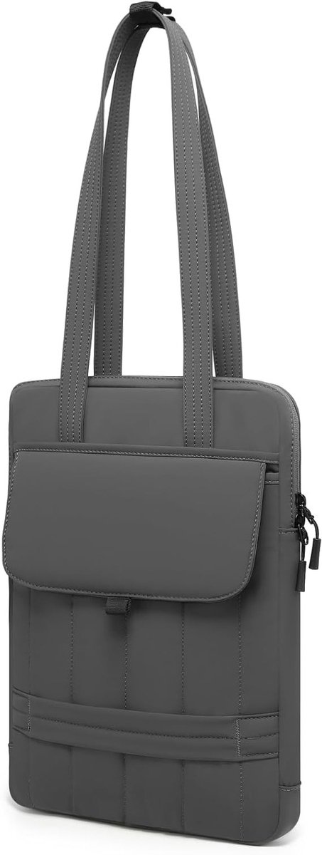 15-16 Inch Padded Laptop Sleeve voor MacBook Pro en andere 15-16" Notebooks, Dames Schoudertas, Ruimtegrijs, Bescherming en Stijl voor Werk en Vrije Tijd