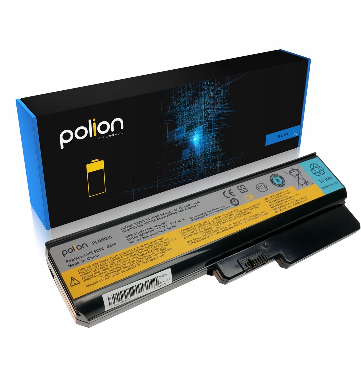 Polion - Lenovo B460/B550/G360/G550 Serie - Laptopbatterij - 4400mAh - Li-Ion