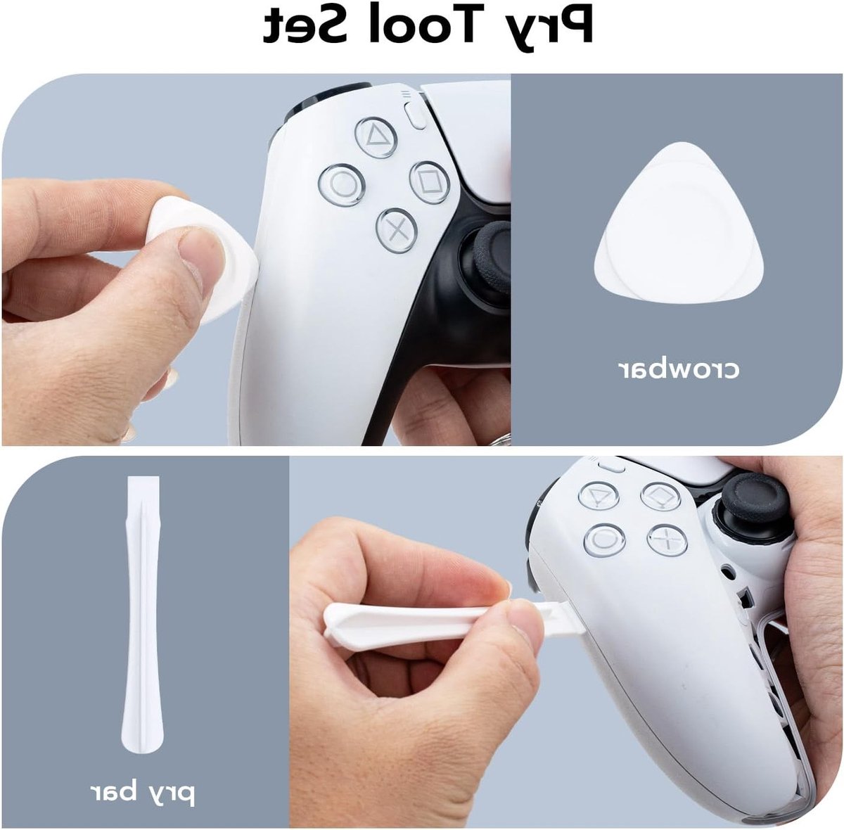 Elektromagnetische Joysticks Vervangingsset voor PS5 Controller met 3D Analoge ThumbStick Caps en Accessoires voor DualSense en DualSense Edge thumbnail 3
