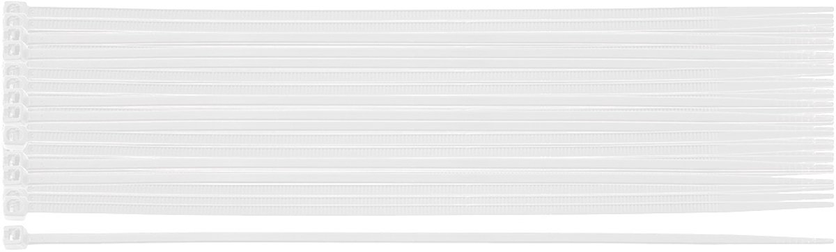 NEO TOOLS Extreme - Kabelbinder - 2,5 x 200 mm - Wit - 100 stuks