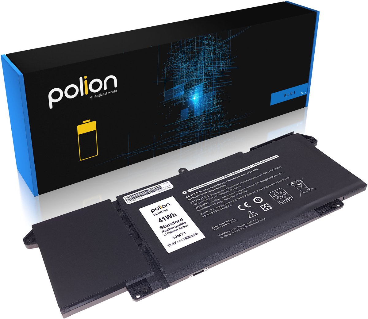 POLION Serie - Laptopbatterij - 9JM71 7FMXV - 3600mAh - Compatibel met Dell Latitude
