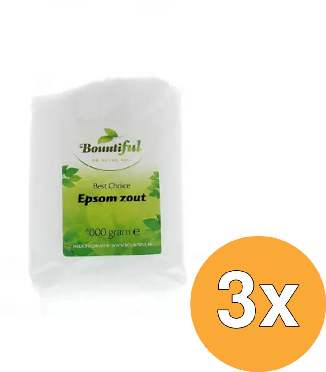3x Bountiful Epsom zout (1000 gr)