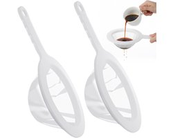 Extra Fijne Zeef 120 Mesh Nylon met Handvat voor het Filtreren van Yoghurt, Sap en Koffie in de Keuken