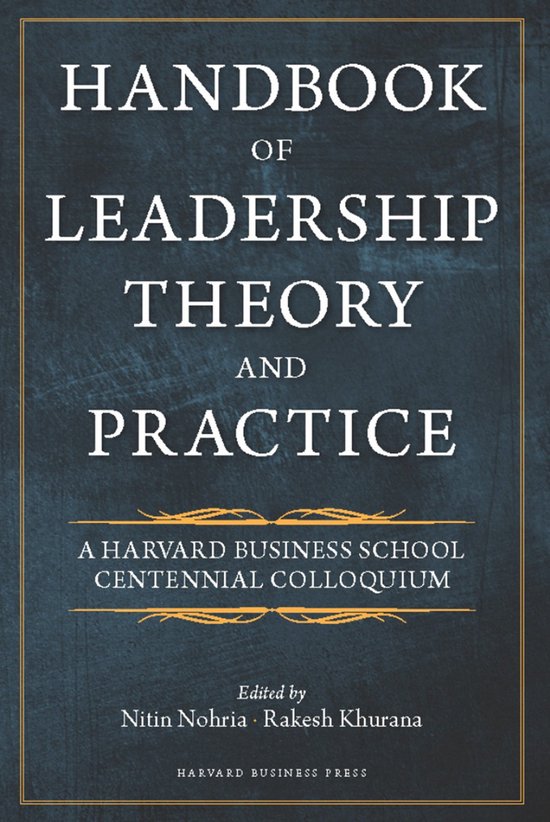 Handbook Of Leadership Theory & Practice - cover