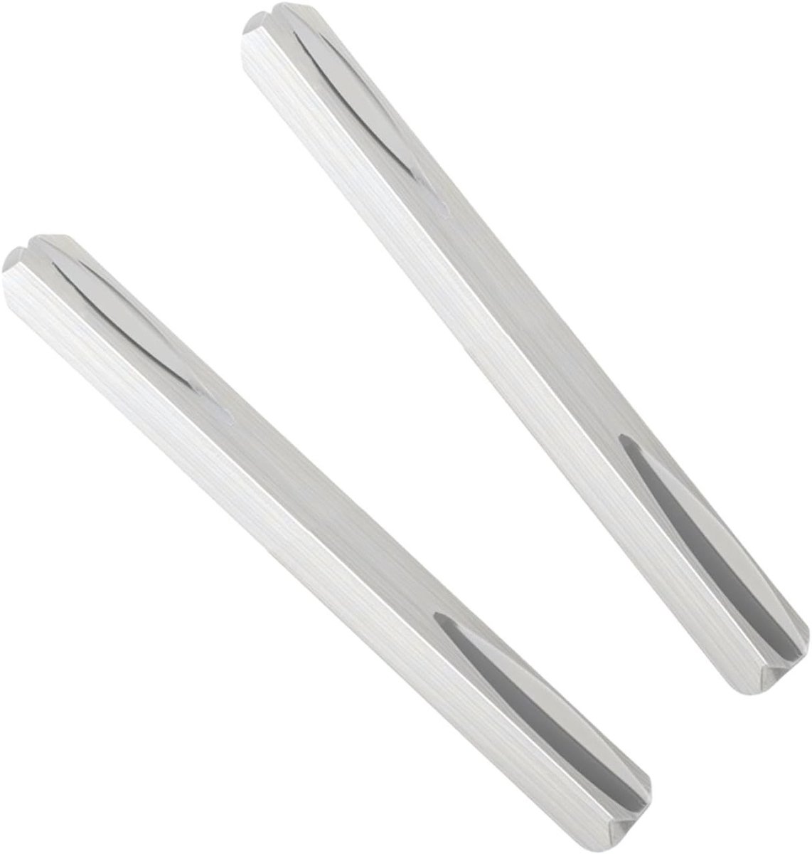 Set van 2 vierkante spindels 8mm x 80mm voor deurhandgrepen - Vervangingsroestvrij staal voor mortise sloten en lange schilden - Geschikt voor deurbeveiliging en handgrepen