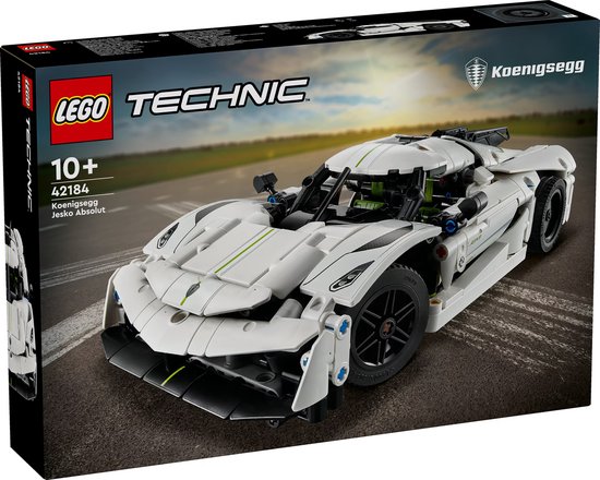 LEGO Technic 42184 Koenigsegg Jesko Absolut witte hypercar