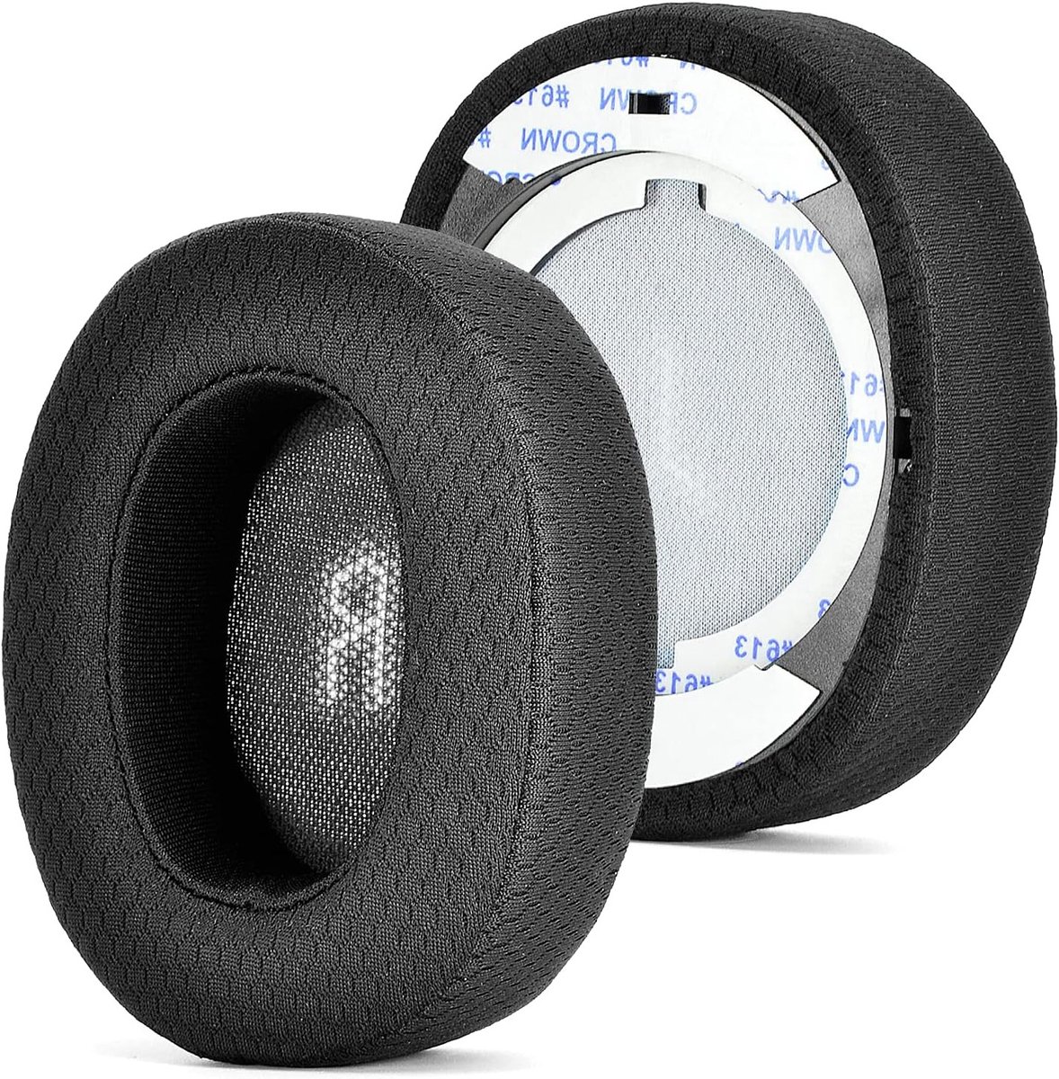 Dikkere Oorkussens voor JBL E55BT Bluetooth Hoofdtelefoon, Geheugenfoam voor Geluidsisolatie, Zwart Velours, 2 Paar