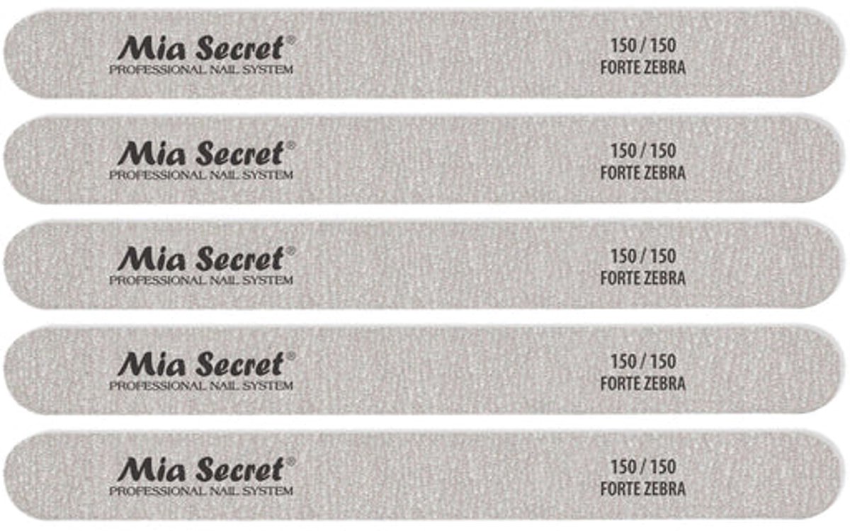 Forte Zebra Straight Nagelvijl 150/150 Groen (5stuks)