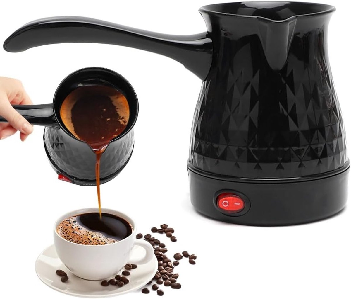 Elektrische Koffiekan voor Turkse Koffie, 500 ml - Espresso, Melkkan, Inductie, Mocha Pot voor Thuis, Kantoor en Reizen