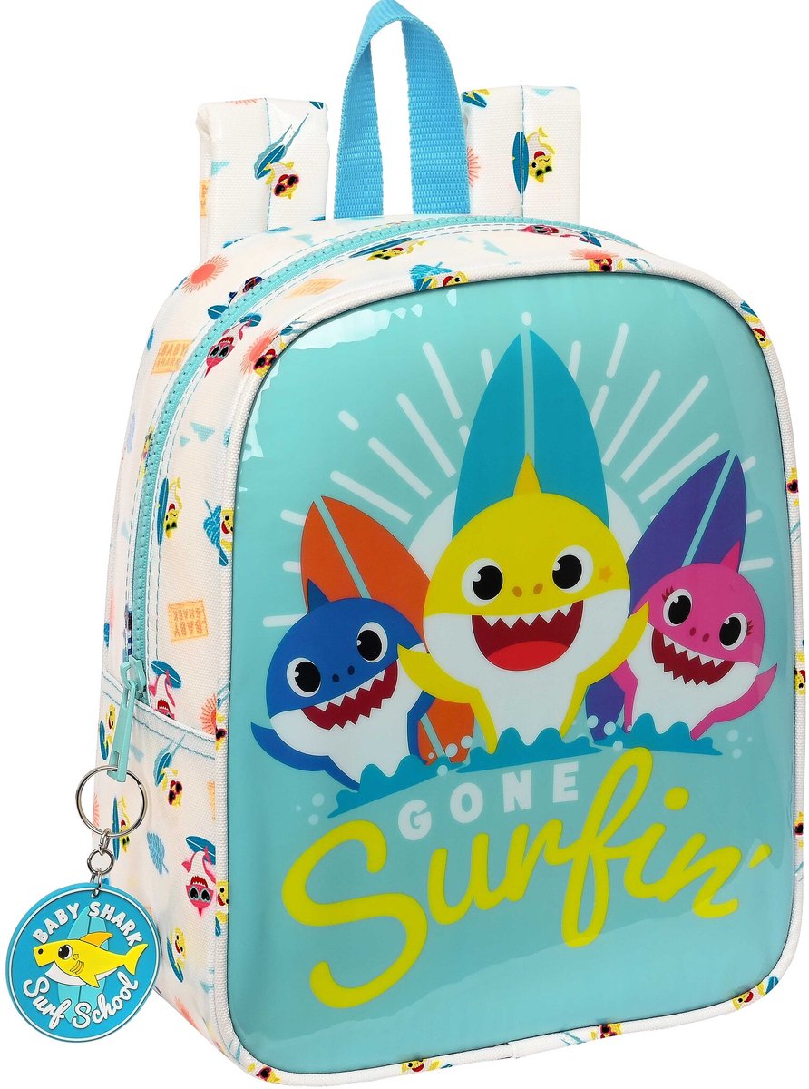 Baby Shark Peuterrugzak, Surfing - 27 x 22 x 10 cm - Polyester