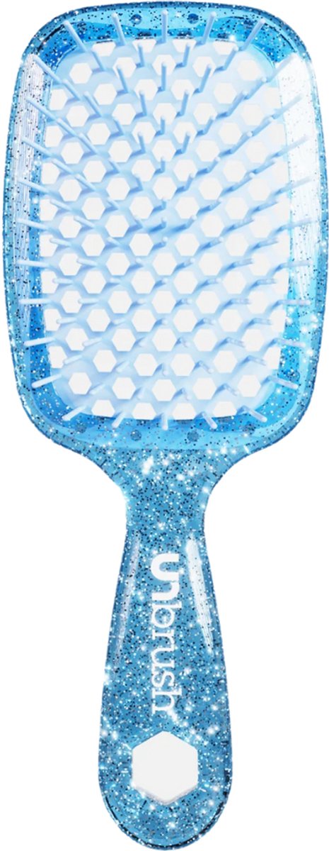 UNbrush Detangling Hair Brush Glitter - Sapphire