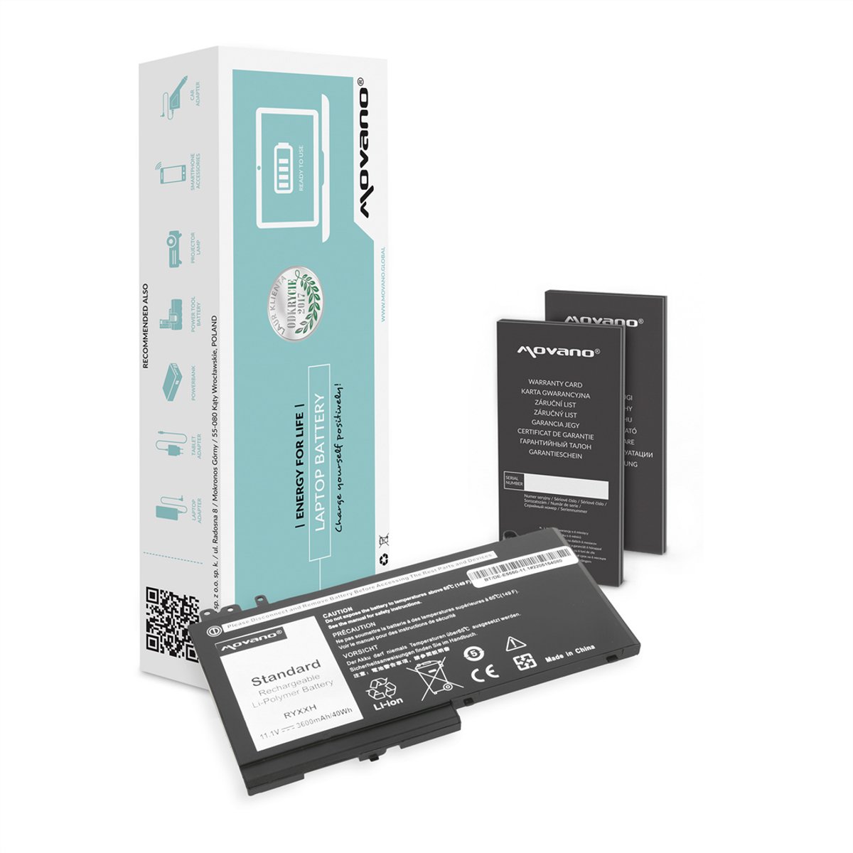 Movano - Bateria - Dell Latitude E5450/E5550 - 11.1v - Li-Ion