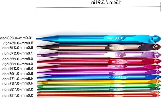 Set van Tunisische Haaknaalden, Aluminium Interchangeable Haaknaalden met Kabel en Opbergzak, Ideaal voor Haken, Breien en Creatieve Projecten van 3-10mm van Merkloos — afbeelding 5