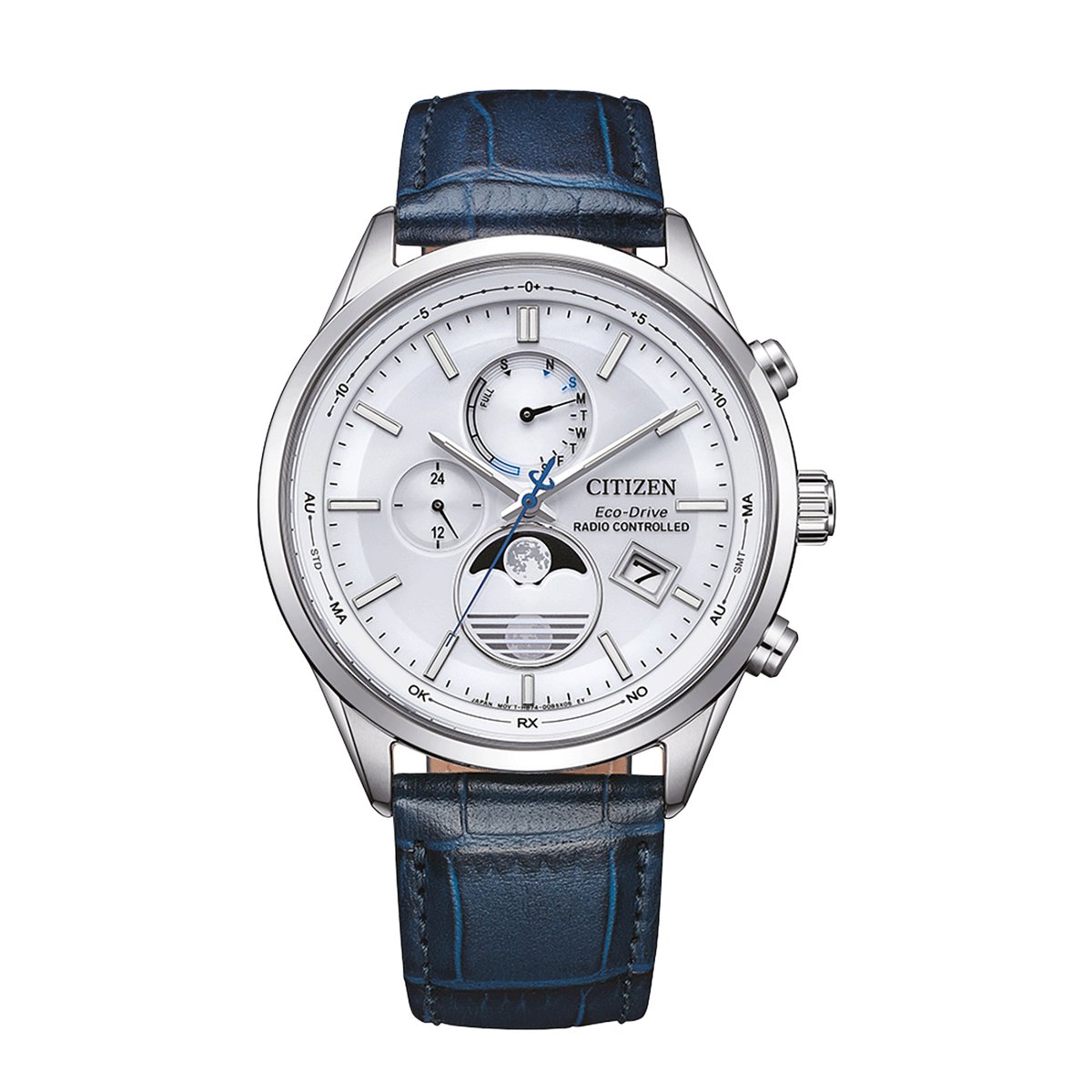 Citizen BY1030-09A Horloge - Leer - Blauw - Ø 42 mm