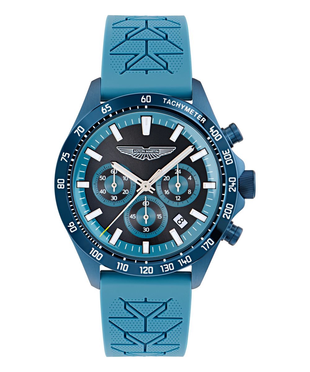 Aston Martin Icon SPT MTIS2S604 Horloge - Siliconen - Blauw - Ø 44 mm