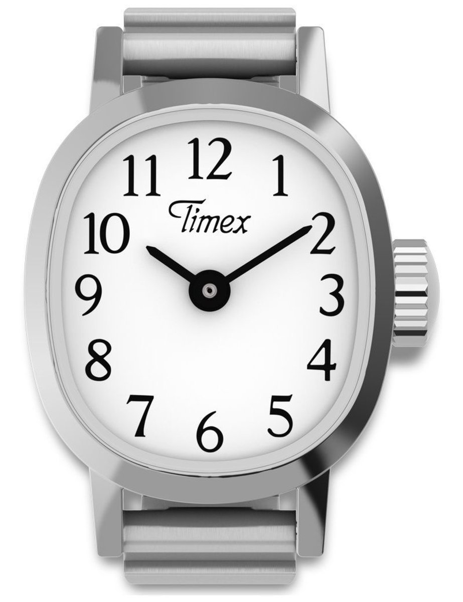 Timex Cavatina Mini TW2Y70700 Horloge - Staal - Zilverkleurig - Ø 16 mm