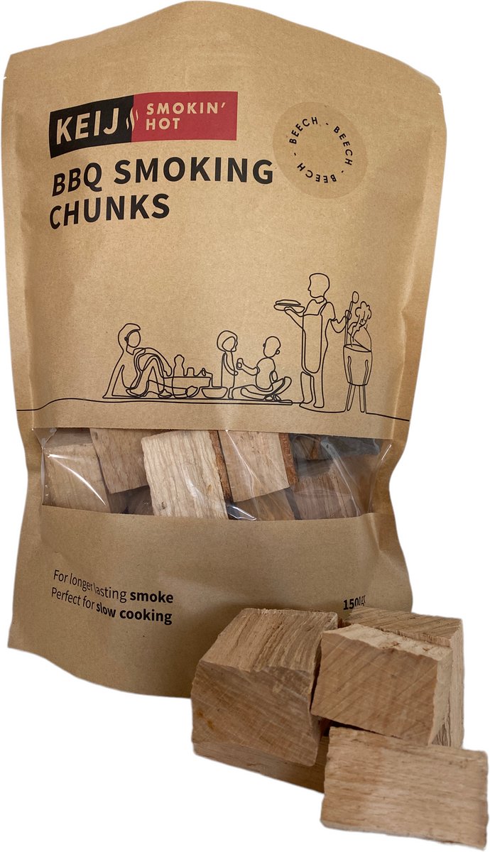 Rookhout Chunks Beech - Rook Chunks - 1500 gram