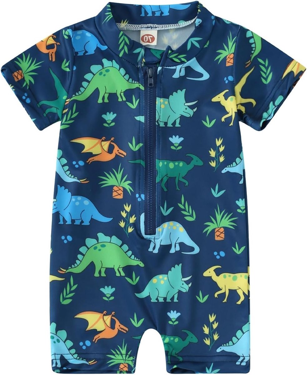 Eéndelig newborn badpak met rits voor kinderen, zonbescherming, zwemkleding en strandoutfit