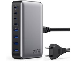 Chargeur rapide USB-C 200W - Adaptateur multiport 8 ports PD QC PPS