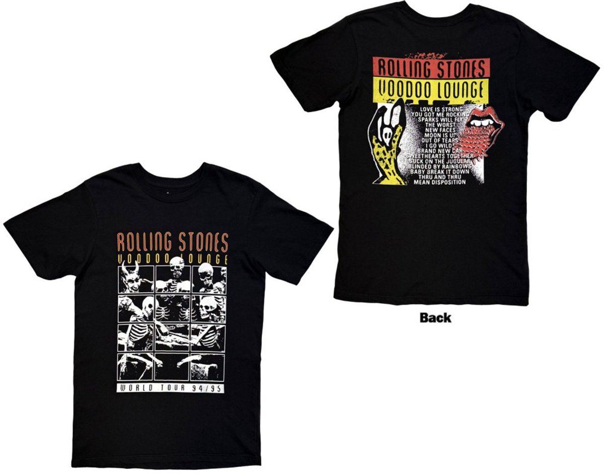The Rolling Stones - Voodoo Lounge Heren Tshirt - L - Zwart