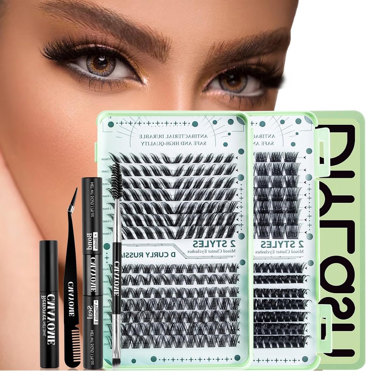 Eyelash Extension Set 336 Stuks - D Curl Valse Wimpers Mix - Individuele Wimperextensions - ShopVlot
