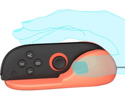PlayCool Nintendo Switch 2 Joy-Con MouseGrip Set van 2 – Draagbare Beugels voor Joy-Con Controllers – Ergonomische Grip voor Muismodus – Rood/Blauw