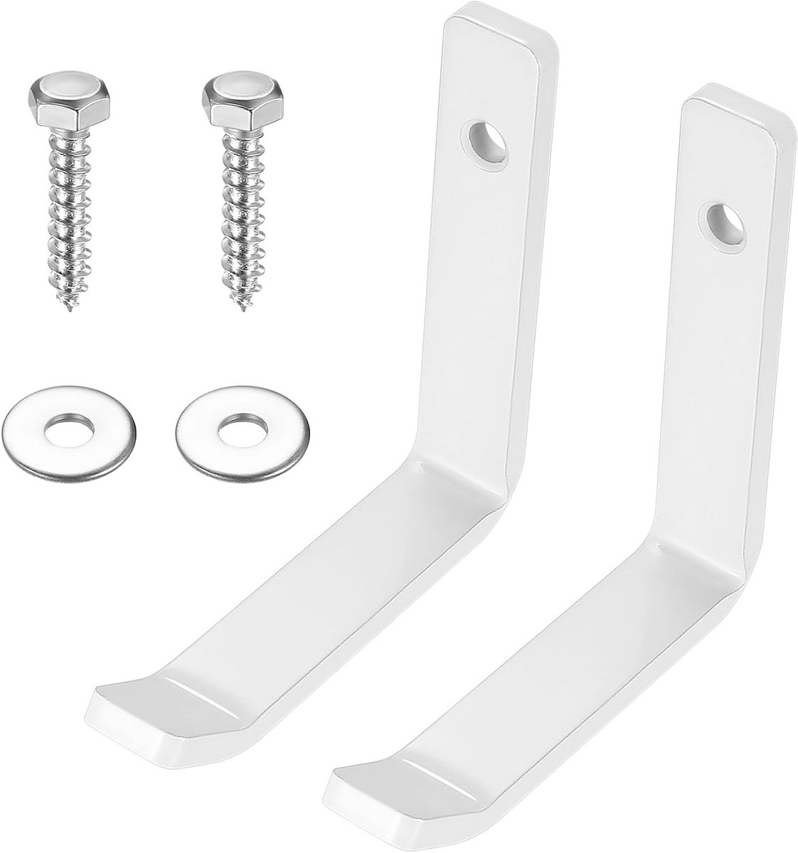 Set van 2 Zware Wandhaken voor Garage en Tuin, Ideaal voor Ladder, Gereedschap en Tuinslang
