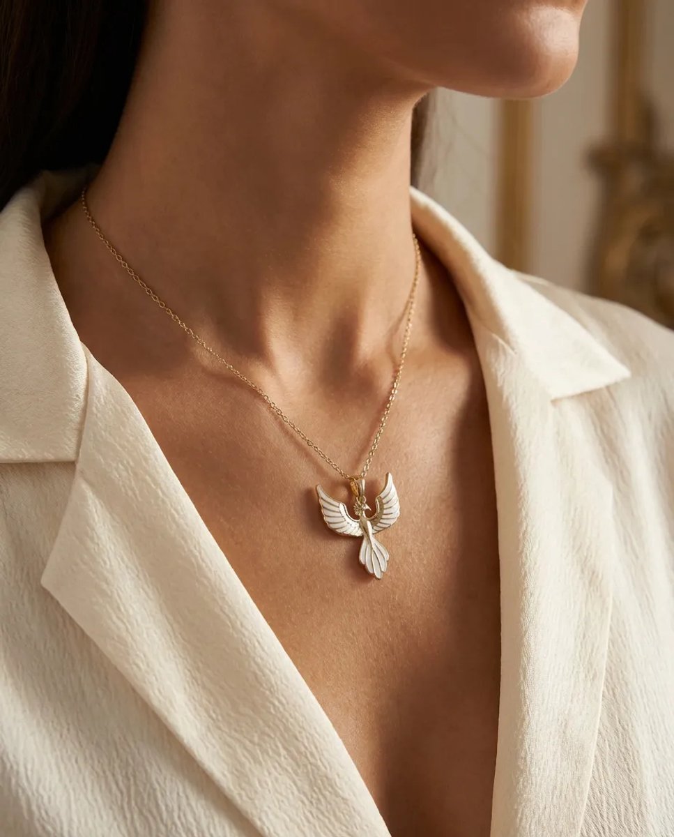 Dorvina 316L Staal Ketting Goudkleurig Anka Vogel Model Dames Ketting Verkleurt Niet | Stijlvol en Duurzaam Sieraad