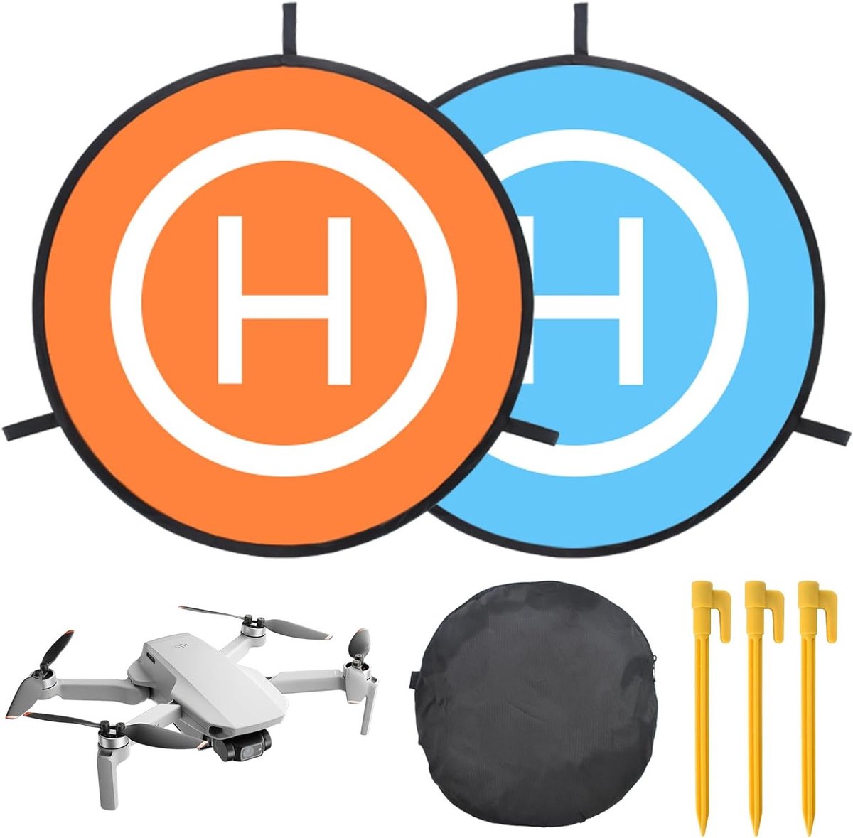 Draagbare 55 cm Vouwbare Waterdichte Drone Landing Pad voor Drones, Helikopter en UAV's