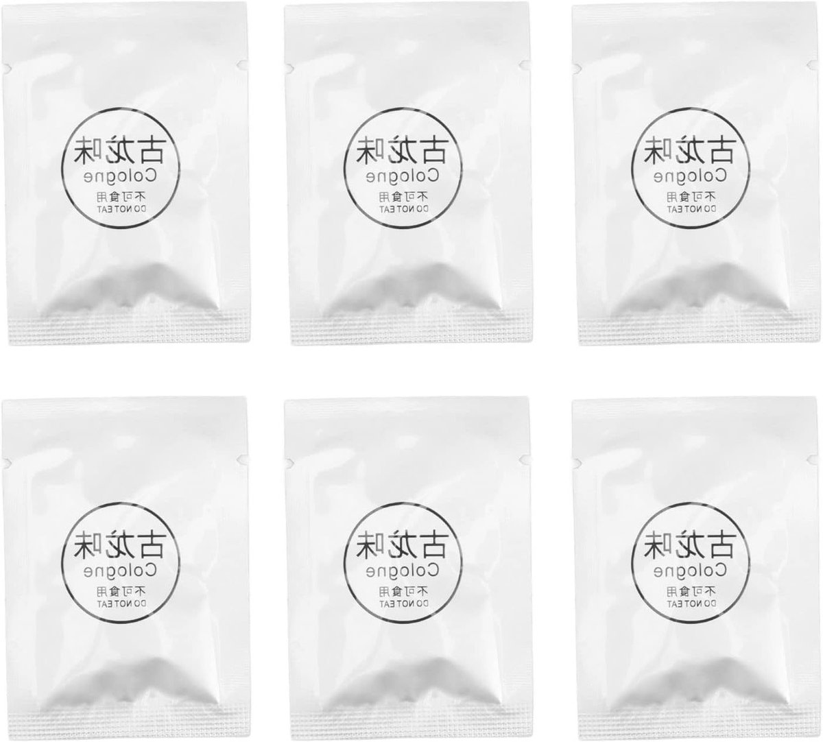 Set van 6 vervangingstabletten voor aromatherapie in auto, luchtverfrisser pads, zwarte vanille geur, ventilatieclip navullingen, PE-materiaal, draagbaar en effectief