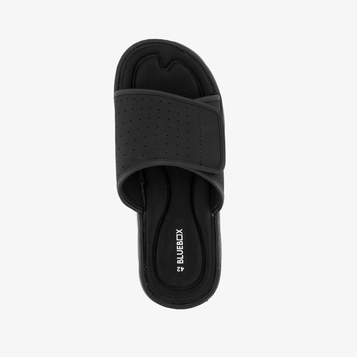 Blue Box heren slippers zwart - Maat 44 - Extra comfort - Memory Foam