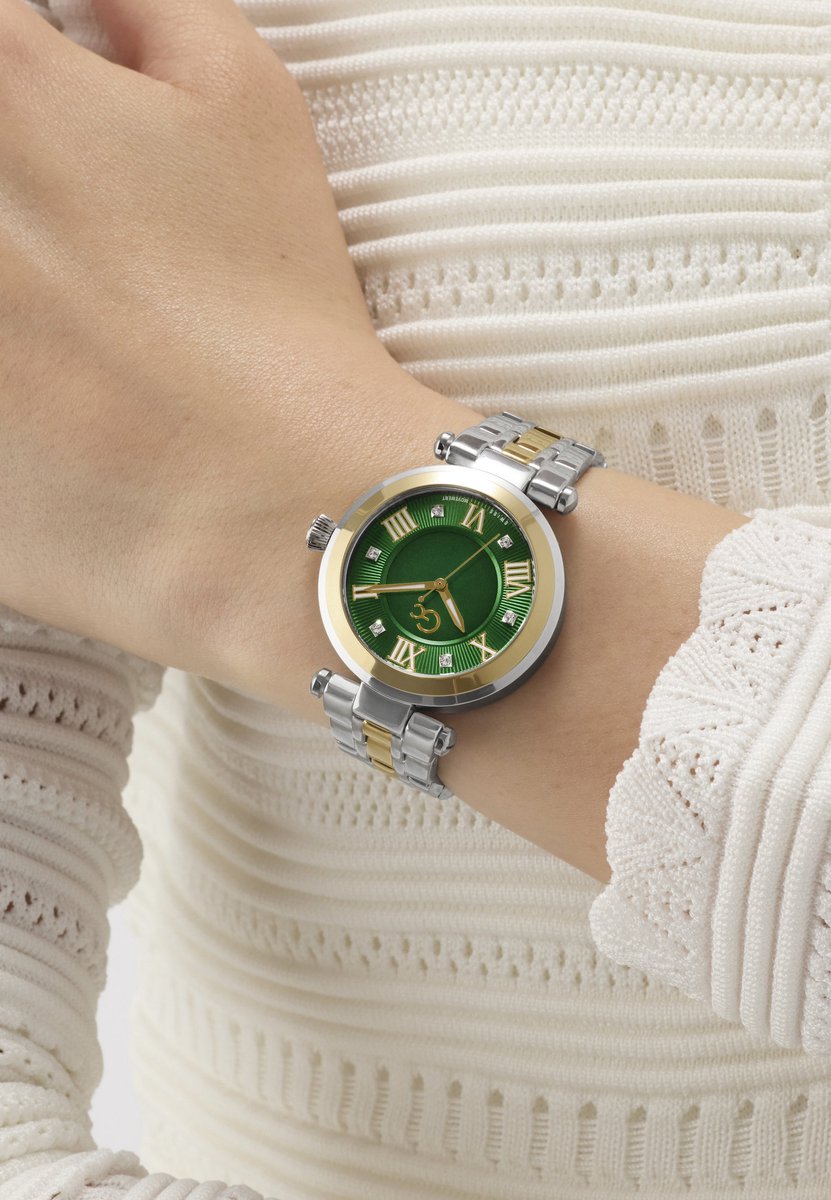 Gc Gc Topchic Quartz Analoog Horloge Zilvertint En Geelgoudtint Behuizing: 100% Roestvrij Staal | Armband: Roestvrij Staal 32 mm Z63001L1, Z63002L3, Z63003L6, Z63004L9