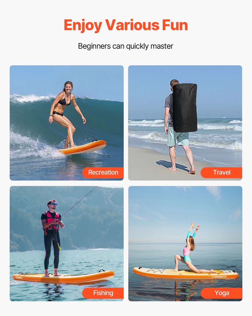 Opblaasbaar Stand Up Paddle Board 3,23m Sup Board met Peddelset – foto 6