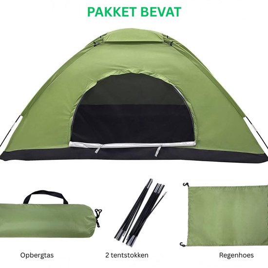 MKSS® 2 Persoons Tent - Trekking Tent - Campingtent van Merkloos — afbeelding 3