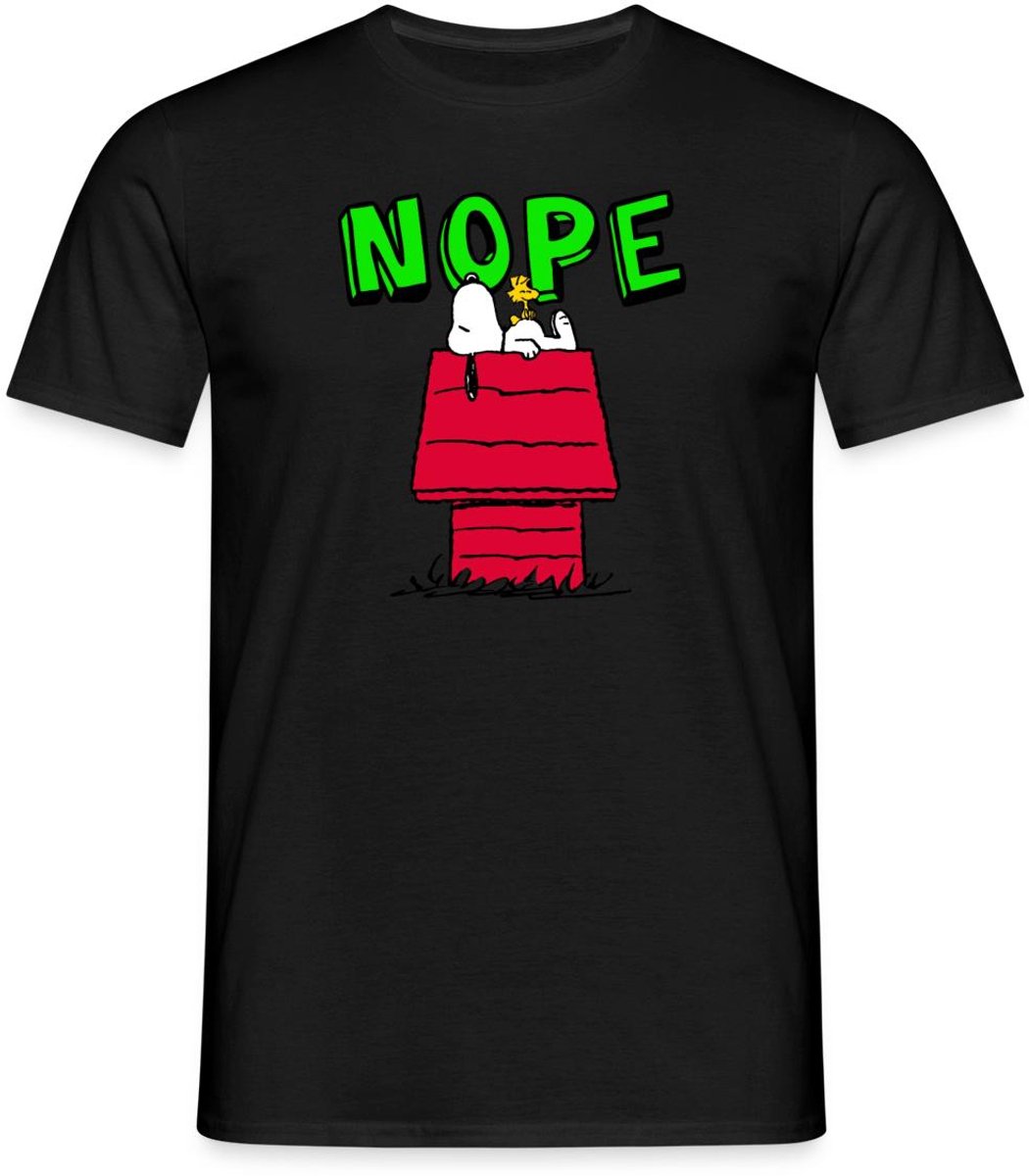 Peanuts Snoopy Nope T-Shirt Heren